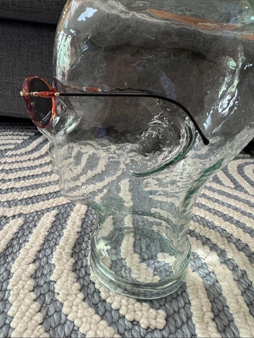 Vintage 90s Made in France Oval Tortoise Eyeglass Frames